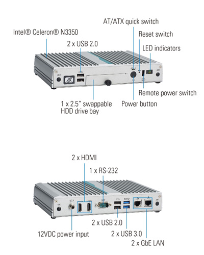 eBOX100-312-FL Embedded Box PC