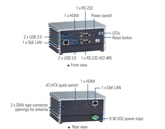 eBOX565-500-FL Embedded Box PC