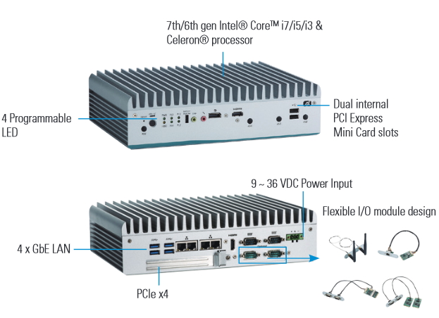 eBOX700-891-FL Fanless Box PC