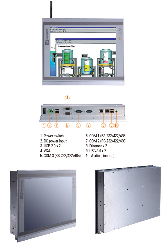 GOT3126T-834 fanless Touch Panel Computer