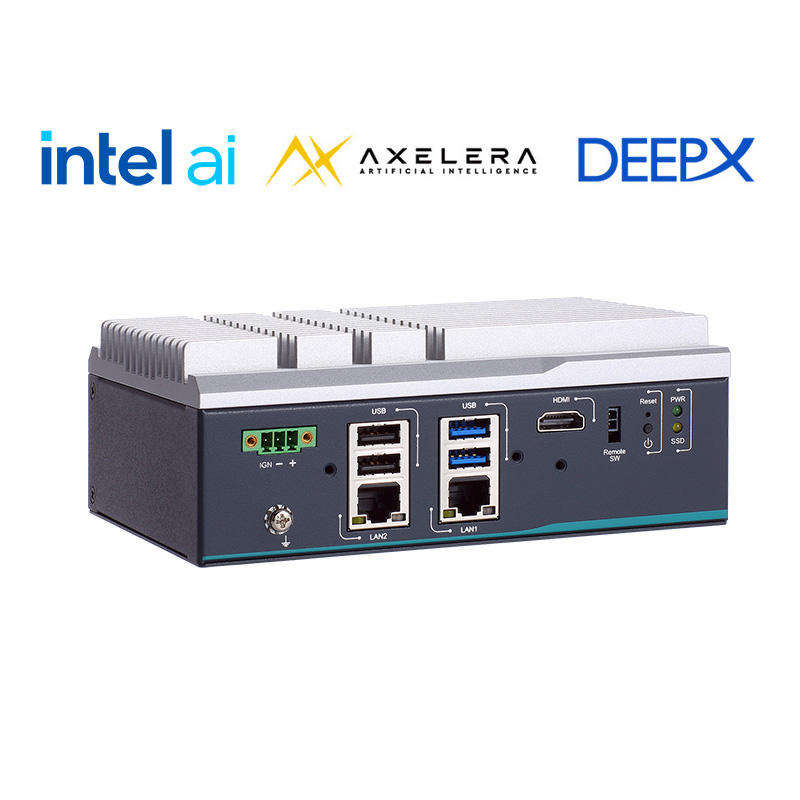 Fanless Edge AI System with PCIe Gen3 x4 M.2 Slot to Run AI