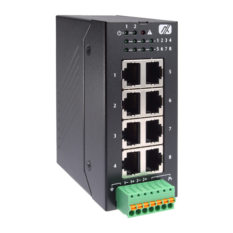 8 port Industrial Hardened PoE Switch