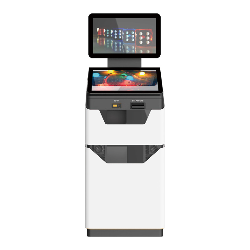 Dual 21.5" Display Customization SelfService Kiosk SSK722