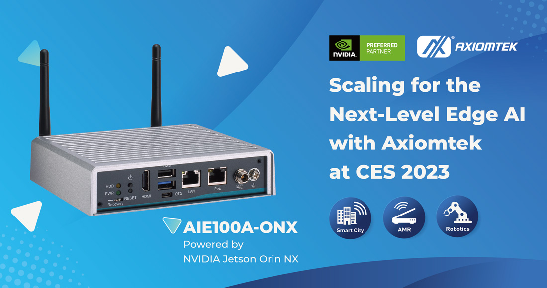 AIE100A-ONX Based on New NVIDIA Jetson Orin System-on-Module for Use in Smart City, Next-gen Robotics, and Autonomous Machines