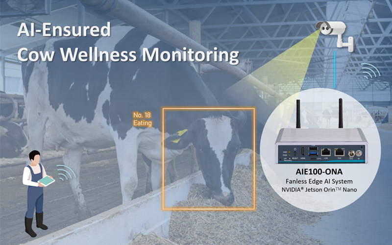 Artificial Intelligence monitors the behavior and health status of dairy cows