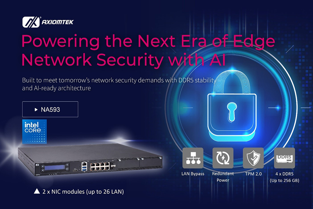 NA593 AI-Ready Network Appliance for Edge Network Security and UTM Applications
