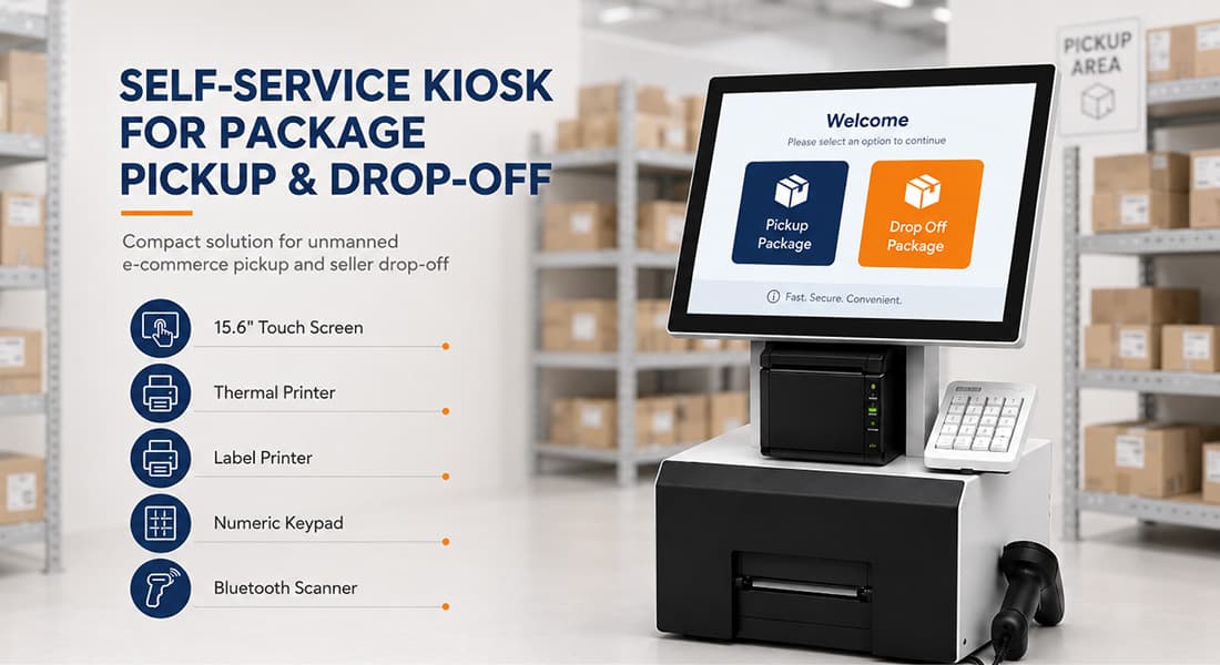 Unmanned E-Commerce Package Pickup and Drop-Off Service