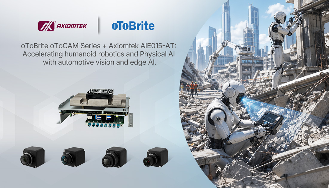 Axiomtek and oToBrite Collaborate to Advance Edge AI Vision for Humanoid Robotics and Physical AI