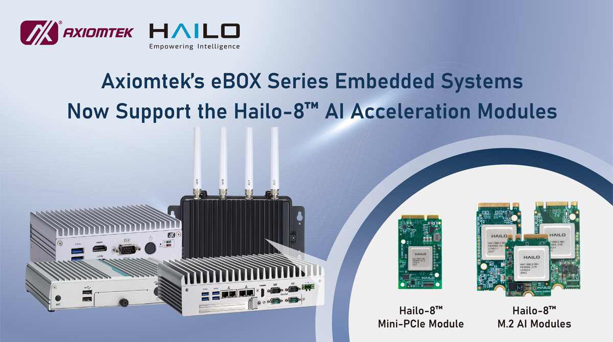 All eBOX Series  Now Support the Hailo-8™ Edge AI Modules