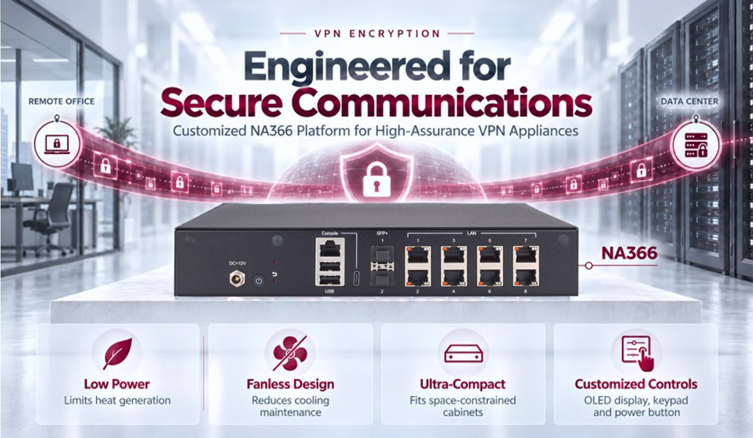 Customized NA366 Platform for High-Assurance VPN Applications