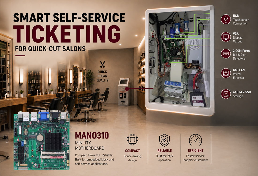 Ticket Machine for Quick Cut Salon