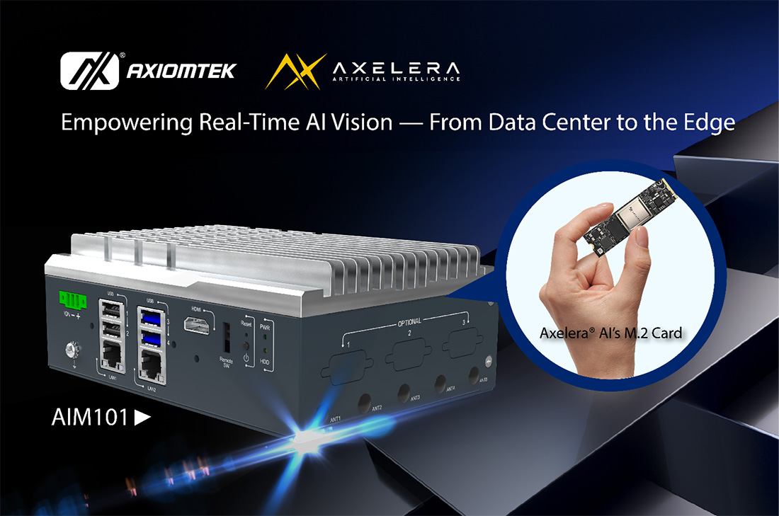 Axiomtek and Axelera AI Together to Deliver Edge AI Solutions for Machine Vision Applications